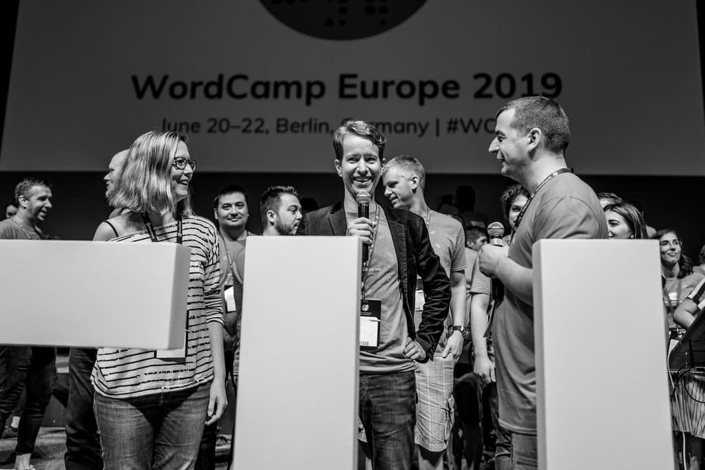 WordCamp Europe 2018 and 2019 lead organizers